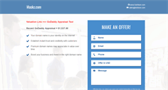 Desktop Screenshot of maskz.com
